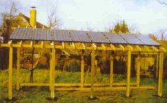 A PV installation on a pergola